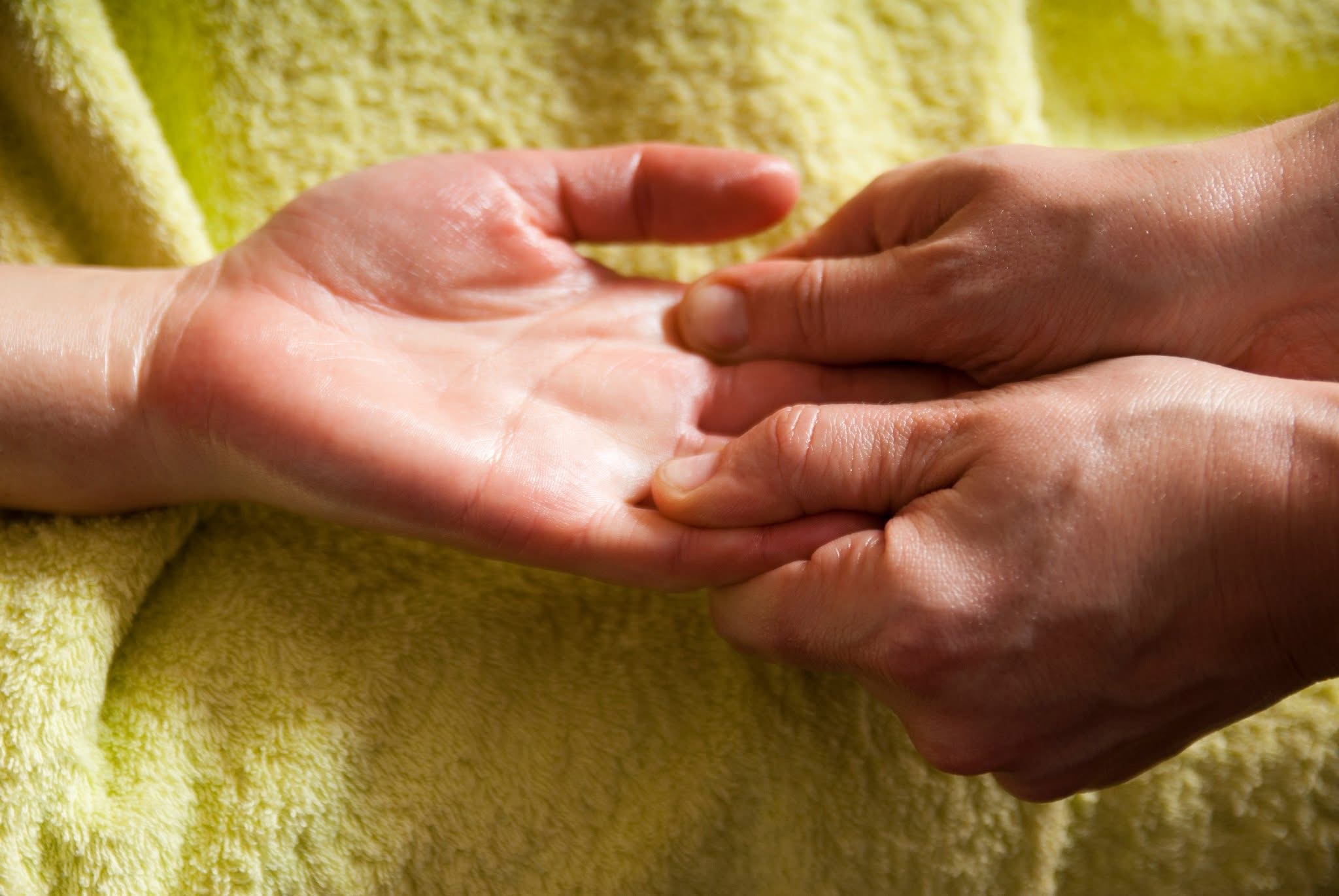 Massage des mains